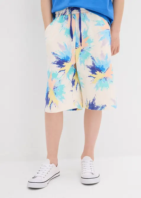 Teplákové bermudy z organické bavlny, bonprix