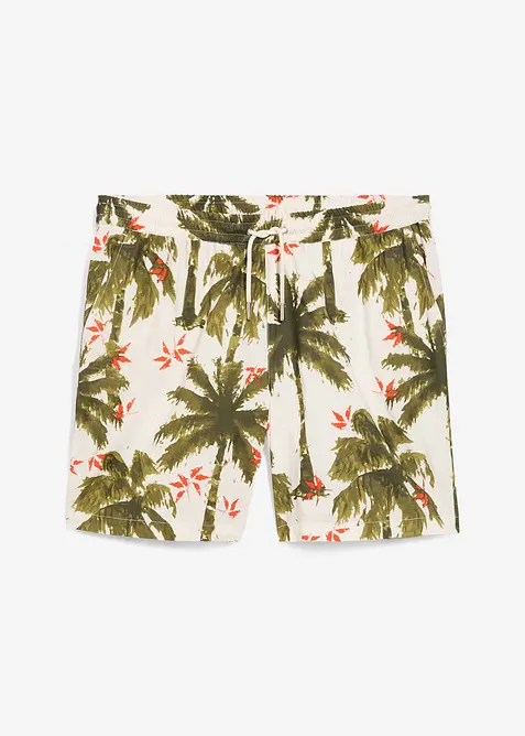 Viskózové šortky bez zapínání, Loose Fit, bonprix