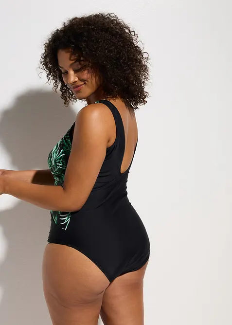 Stahovací jednodílné plavky, střední tvarující efekt, bonprix