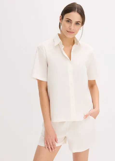 Krátké pyžamo z čistě bavlněné tkaniny, bonprix