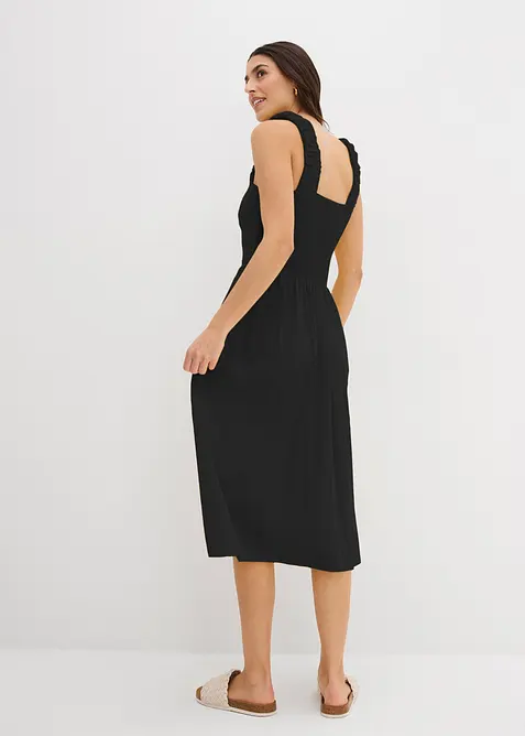 &Uacute;pletov&aacute; &scaron;aty s m&iacute;rně roz&scaron;&iacute;řen&yacute;m spodn&iacute;m okrajem, ze směsi bavlny a visk&oacute;zy, bonprix