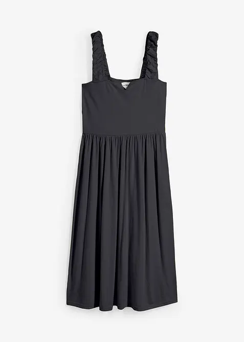 &Uacute;pletov&aacute; &scaron;aty s m&iacute;rně roz&scaron;&iacute;řen&yacute;m spodn&iacute;m okrajem, ze směsi bavlny a visk&oacute;zy, bonprix