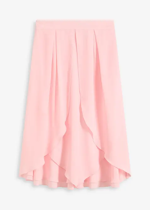 Midi sukně s volánem, bonprix