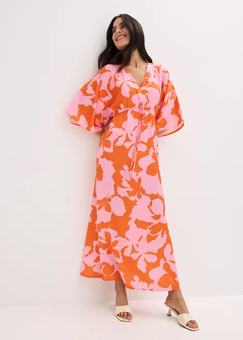 Maxi šaty ze splývavého saténu, bonprix