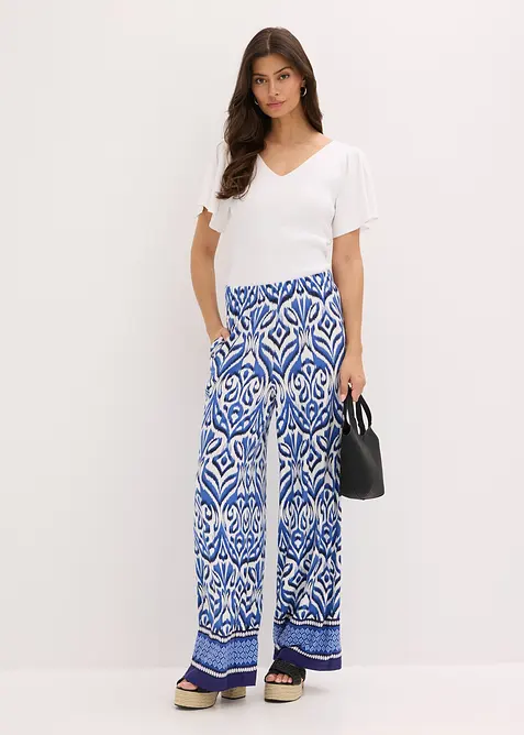 Žebrovaný svetr z viskózové směsi, bonprix