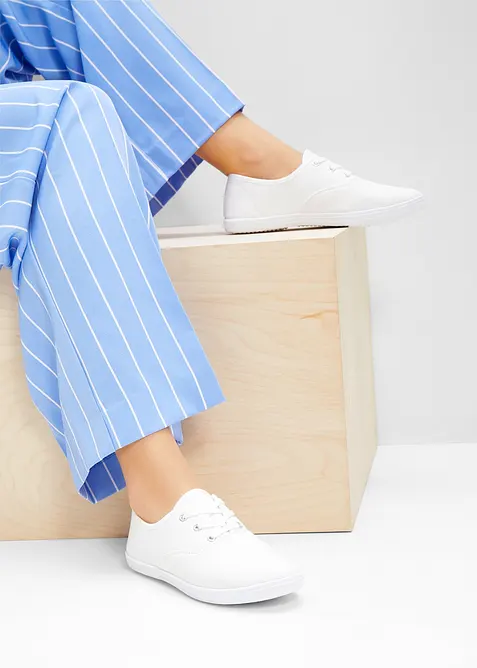 Tenisky z bavlněn&eacute;ho pl&aacute;tna, bonprix