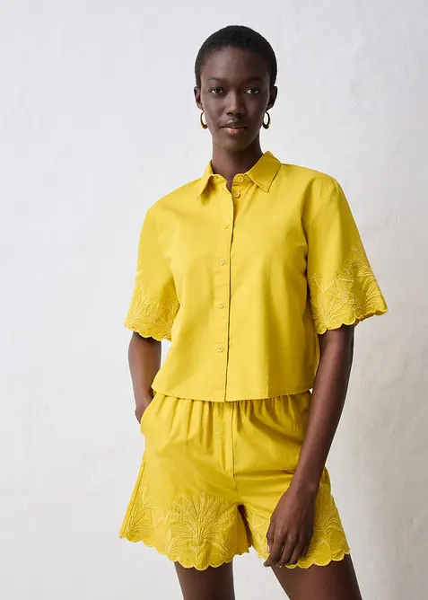 Zkr&aacute;cen&aacute; ko&scaron;ilov&aacute; halenka s pod&iacute;lem hedv&aacute;b&iacute;, bonprix