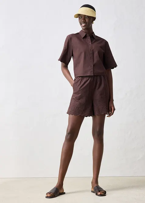 Šortky s podílem hedvábí, bonprix