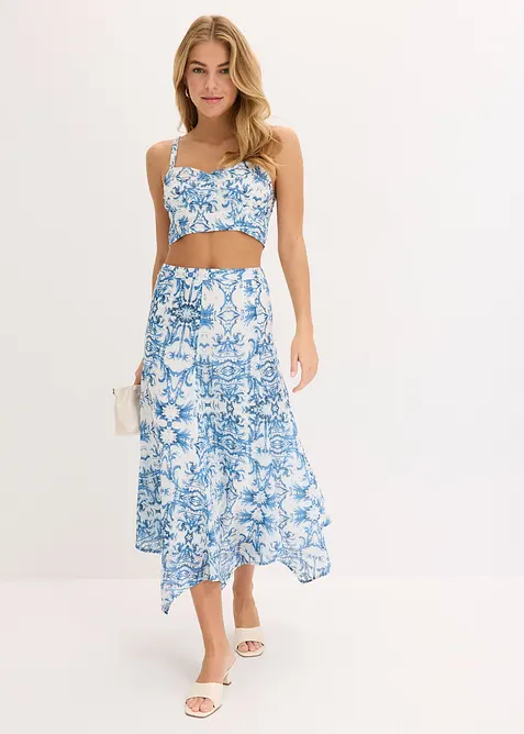 Sukně s c&iacute;py na spodn&iacute;m okraji, bonprix