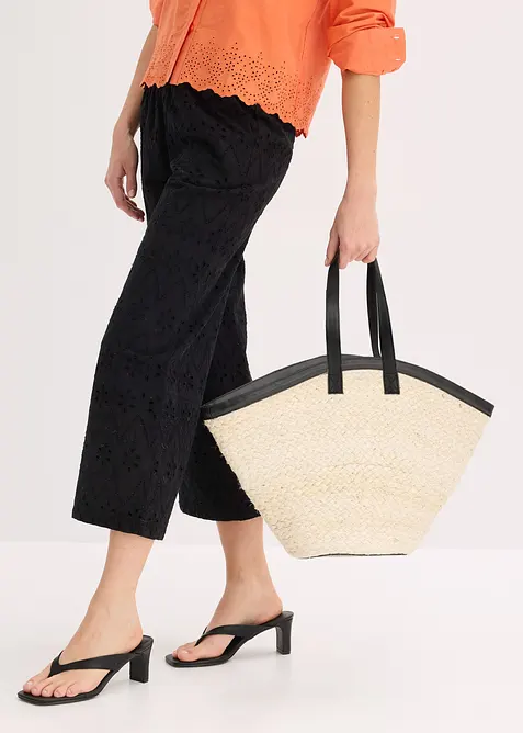 Velká slaměná kabelka, bonprix