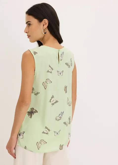 Halenkový top ze splývavé viskózy, bonprix