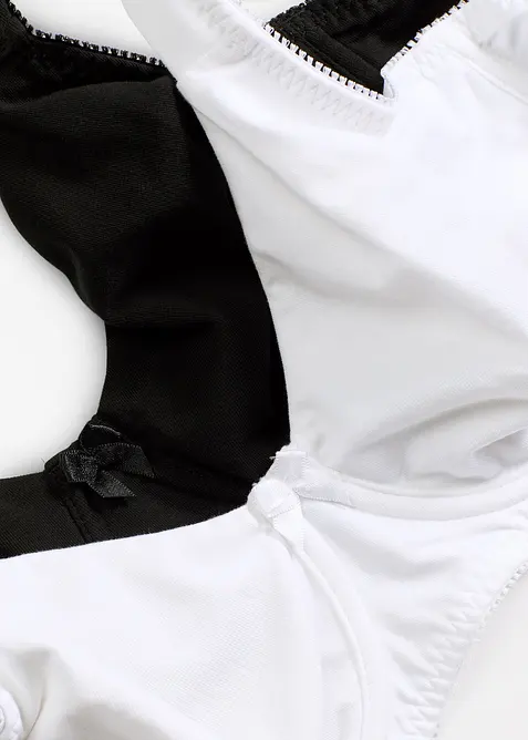 Zmenšovací, hladká podprsenka s kosticemi, s organickou bavlnou (2 ks v balení), bonprix