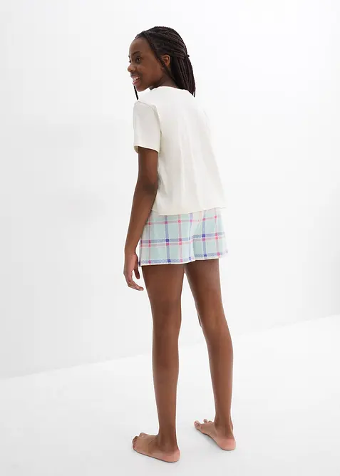 Krátké pyžamo z čisté organické bavlny (4dílná souprava), bonprix