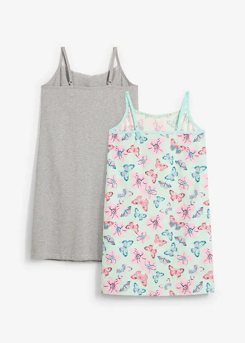 Noční košile s měkkou organickou bavlnou (2 ks v balení), bonprix