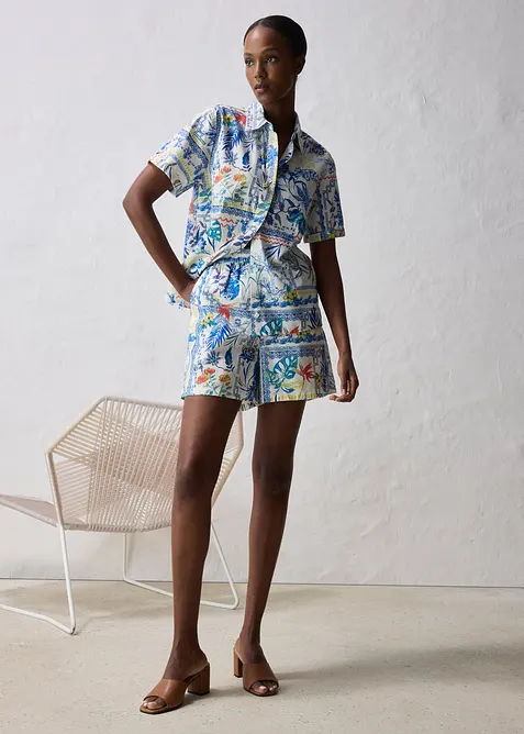 Šortky s podílem hedvábí, bonprix