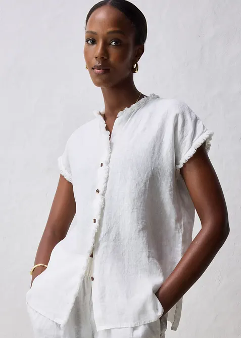 Tuniková halenka z čistého lnu, bonprix