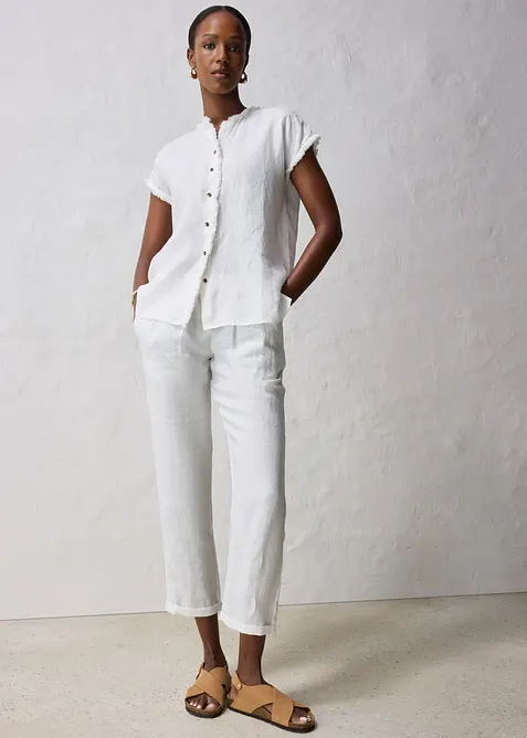 Tuniková halenka z čistého lnu, bonprix