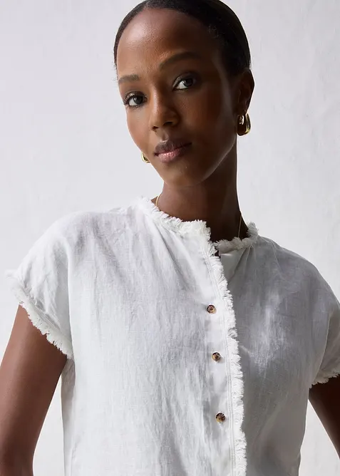 Tunikov&aacute; halenka z čist&eacute;ho lnu, bonprix