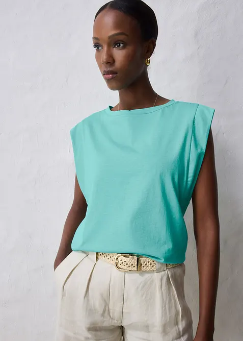 Tričko s podílem hedvábí, bonprix