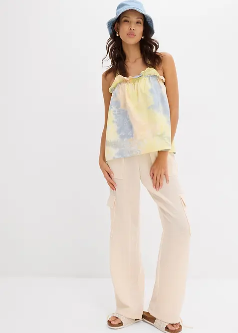 Halenkový top z čisté bavlny, bonprix