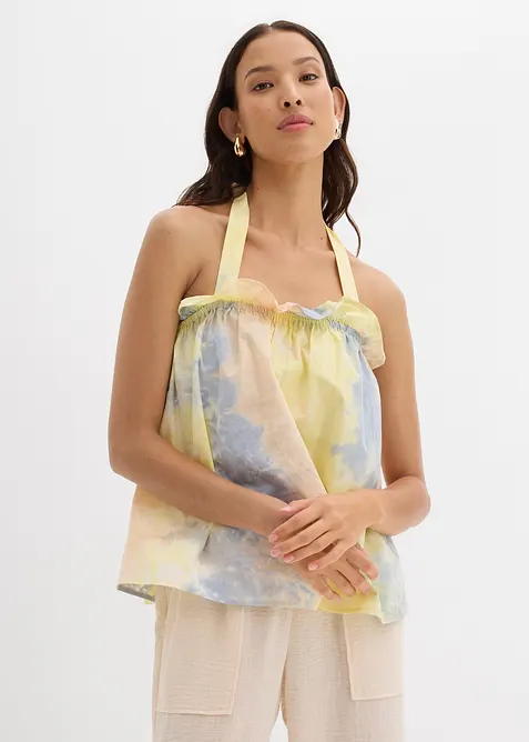 Halenkový top z čisté bavlny, bonprix