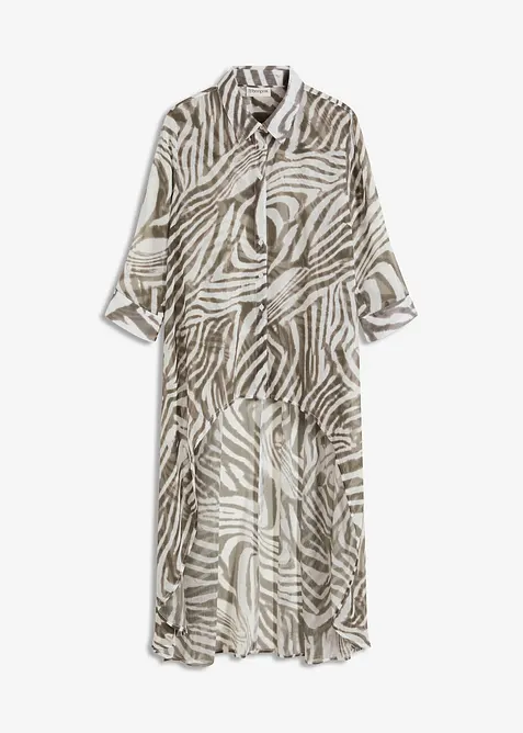 Dlouhá šifonová halenka, bonprix