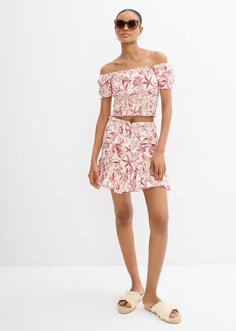 Halenka Carmen z čisté bavlny, bonprix