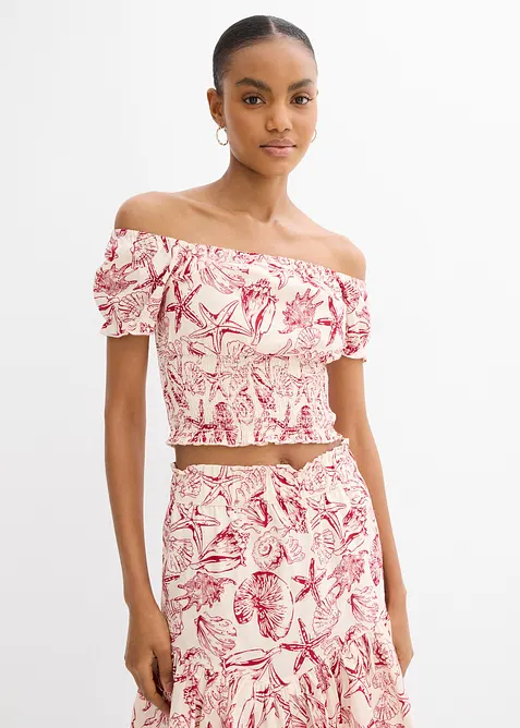 Halenka Carmen z čisté bavlny, bonprix