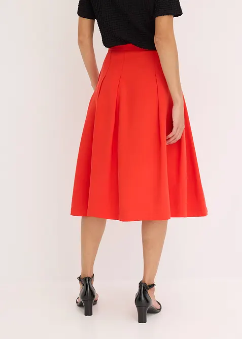 Skládaná sukně z měkké viskózové směsi, bonprix