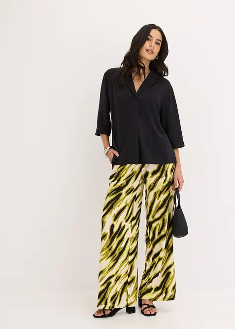 Tunikové triko ze splývavého viskózového piké, bonprix