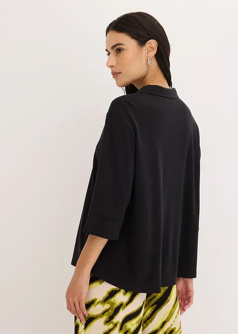 Tunikové triko ze splývavého viskózového piké, bonprix