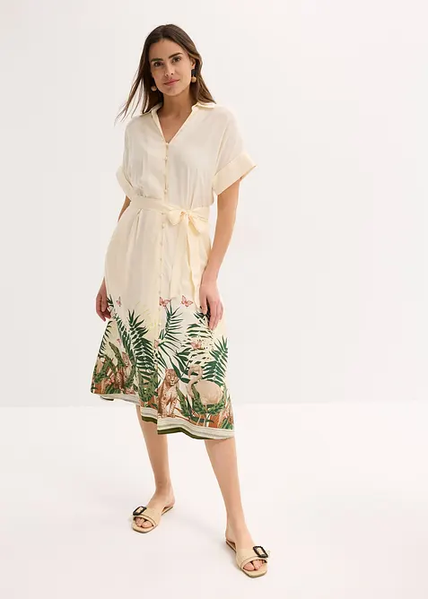 Ko&scaron;ilov&eacute; &scaron;aty s nati&scaron;těnou bordurou, bonprix