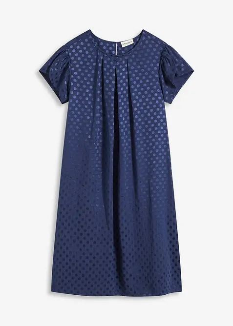 Žakárové šaty s vloženými sklady, bonprix