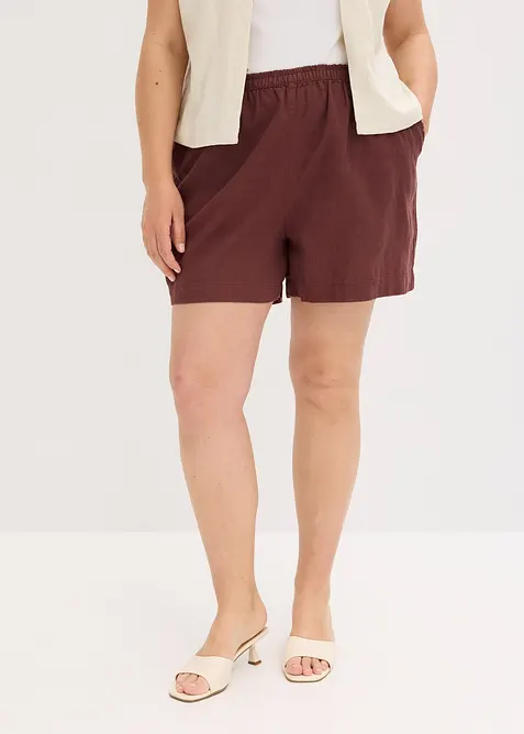 Šortky s podílem lnu, bonprix