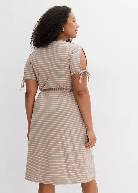 Zavinovací šaty ze splývavé směsi viskózy s elastanem, bonprix