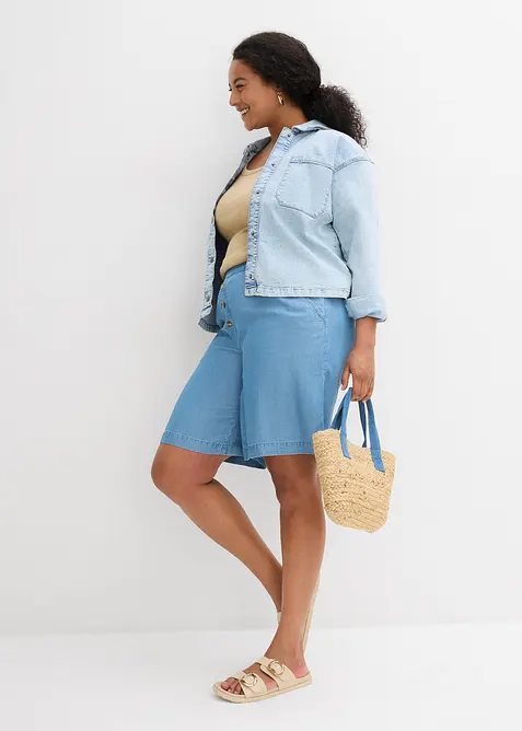 Šortky bez zapínání, z lyocellu, bonprix