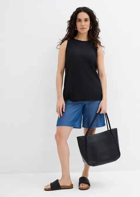 Šortky bez zapínání, z lyocellu, bonprix