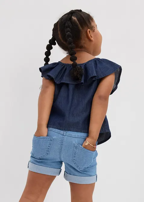 Halenkový top ze splývavé bavlny, bonprix