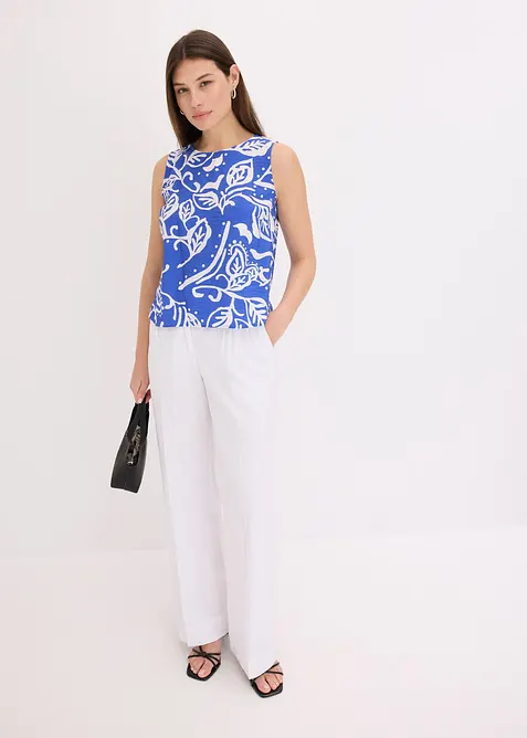 Halenkový top s potiskem, bonprix