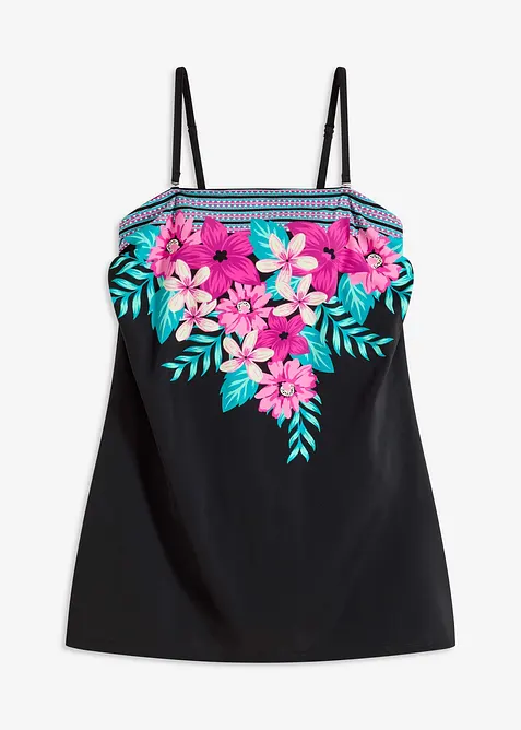 Stahovací koupací šaty, střední tvarující efekt, bonprix