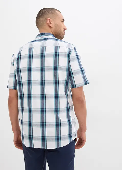 Košile z čisté bavlny, krátký rukáv, bonprix