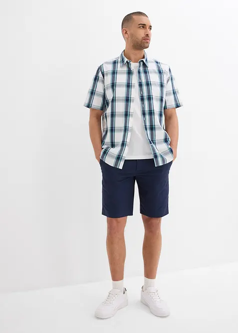 Košile z čisté bavlny, krátký rukáv, bonprix