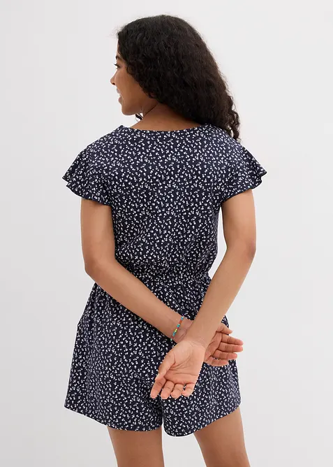 Žerzejový  overal z elastické směsi s organickou bavlnou, bonprix