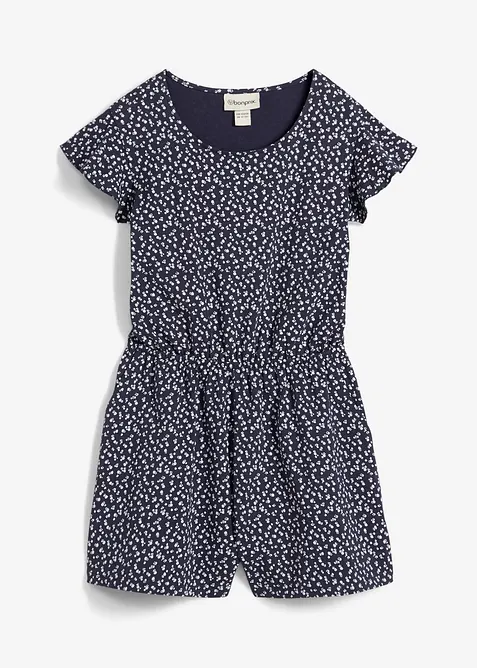 Žerzejový  overal z elastické směsi s organickou bavlnou, bonprix