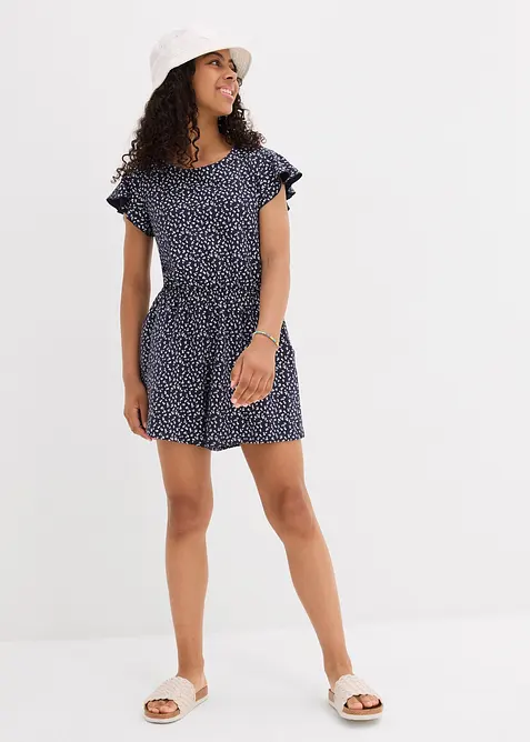 Žerzejový  overal z elastické směsi s organickou bavlnou, bonprix