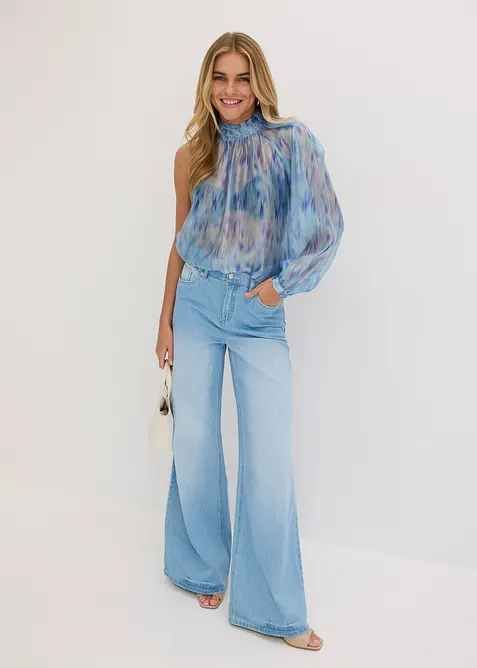 Šifónová halenka na jedno rameno, bonprix