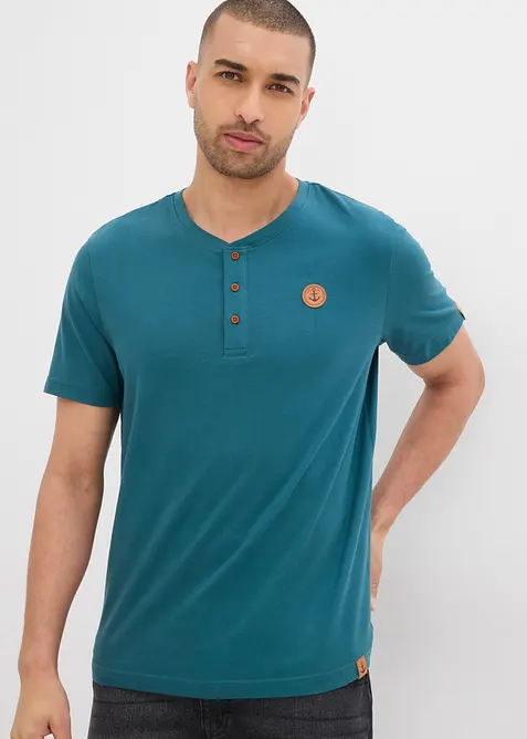 Henley triko z čisté organické bavlny (2 ks v balení), bonprix