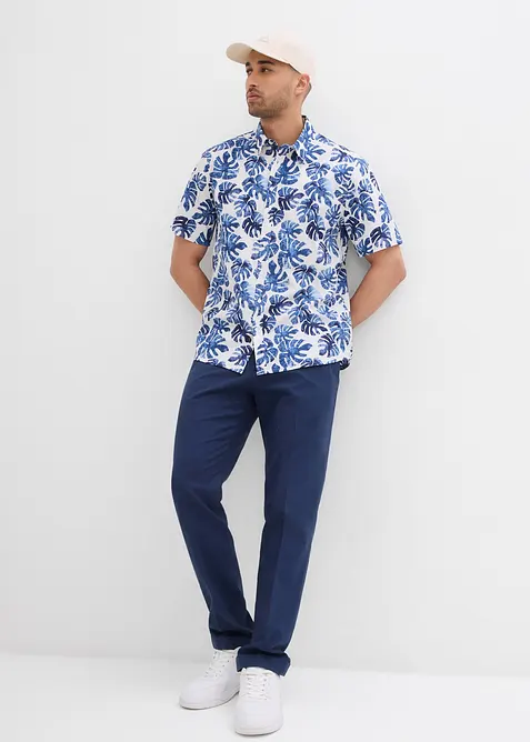 Košile z čisté bavlny, krátký rukáv, bonprix