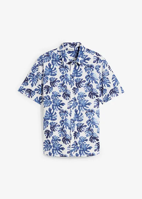 Košile z čisté bavlny, krátký rukáv, bonprix