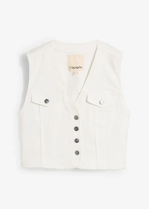 Džínová vesta se strečem, bonprix